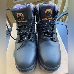 Brahma Women’s Combustion 6” Steel Toe Work Shoes Size 8
